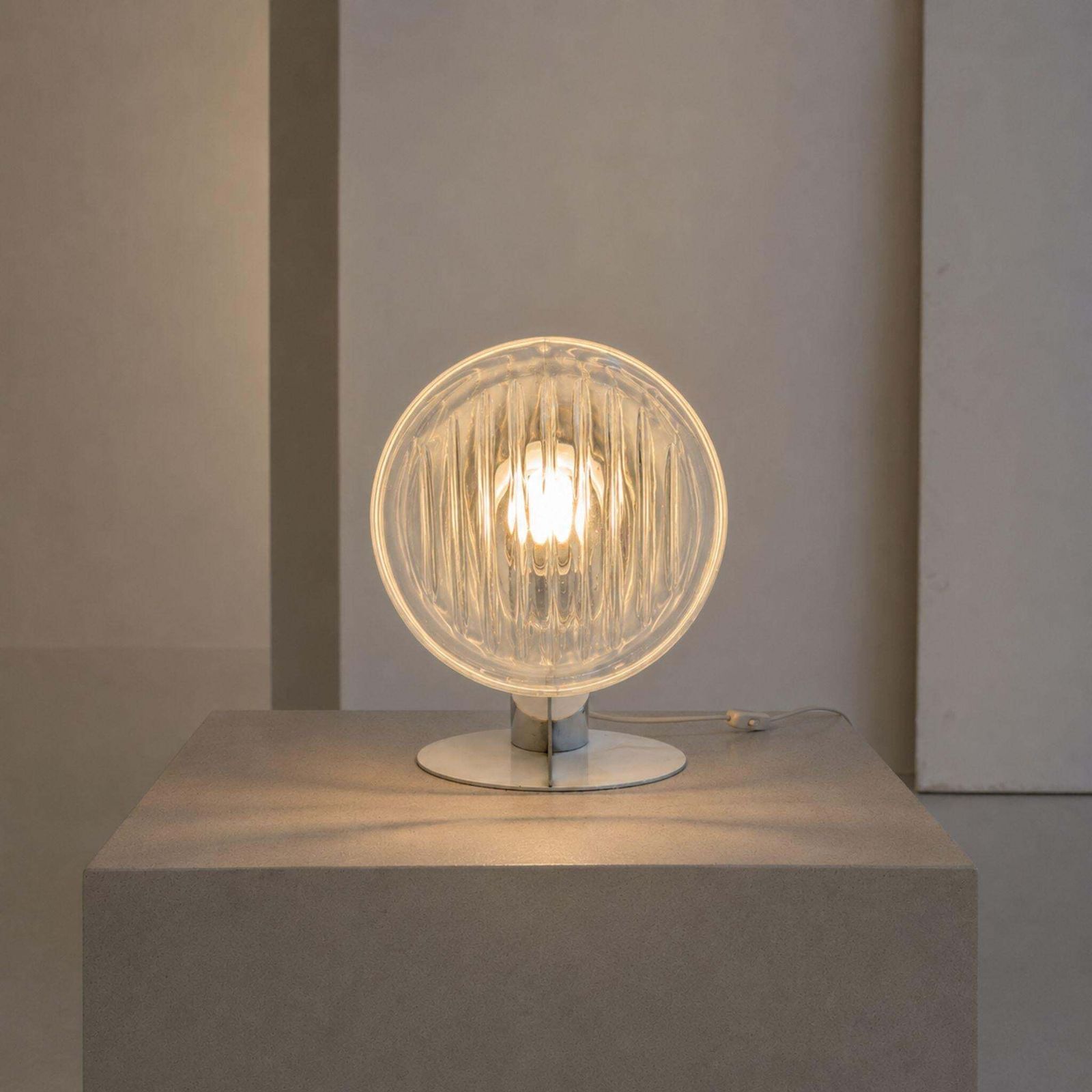 photo furniture 1970s Italian Murano Glass Headlight Table Lamp By Carlo Nason For Mazzega