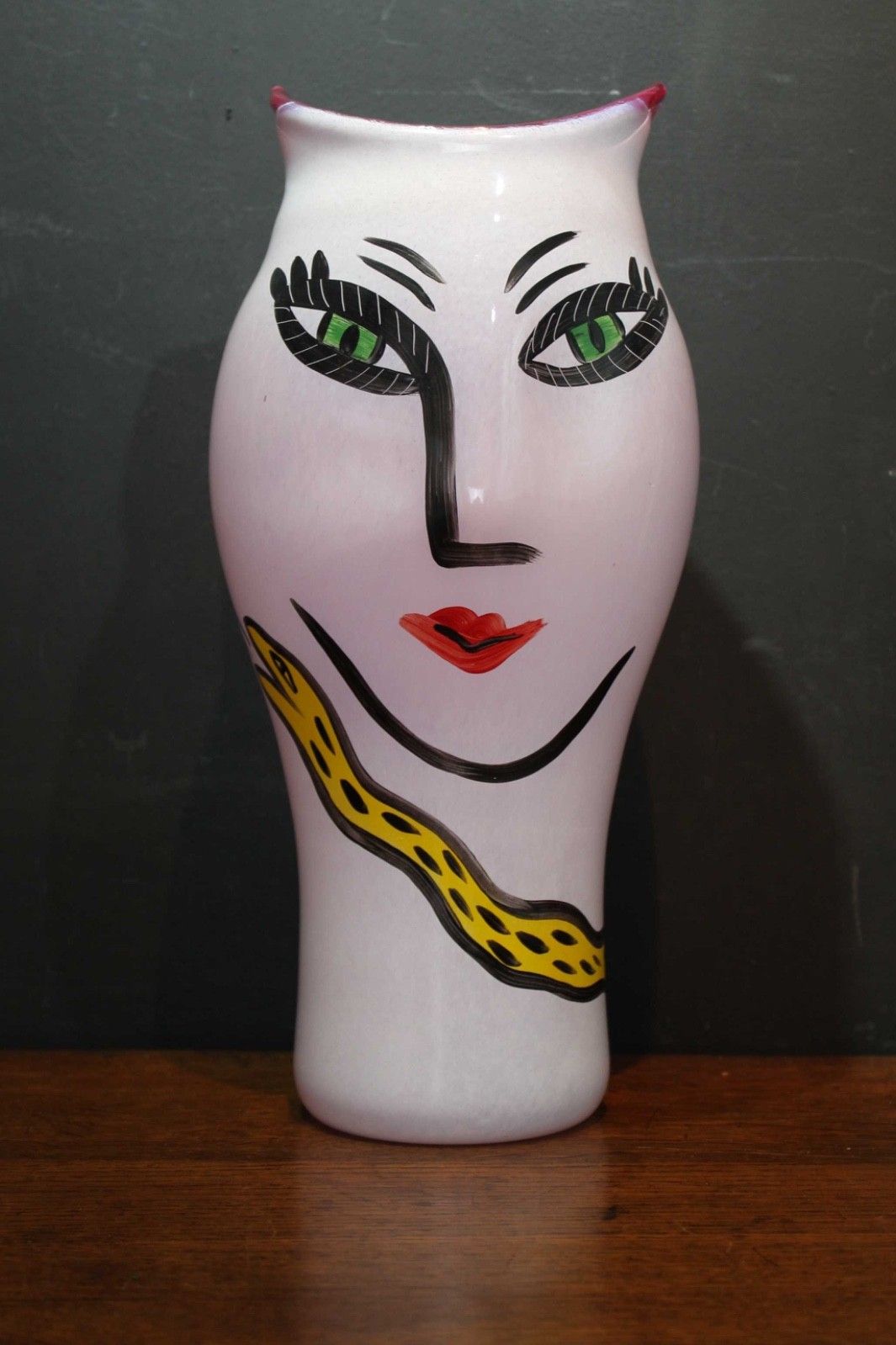 Kosta Boda “Open Minds” Vase By Ulrica Hydman Vallien – Signed Art Glass
