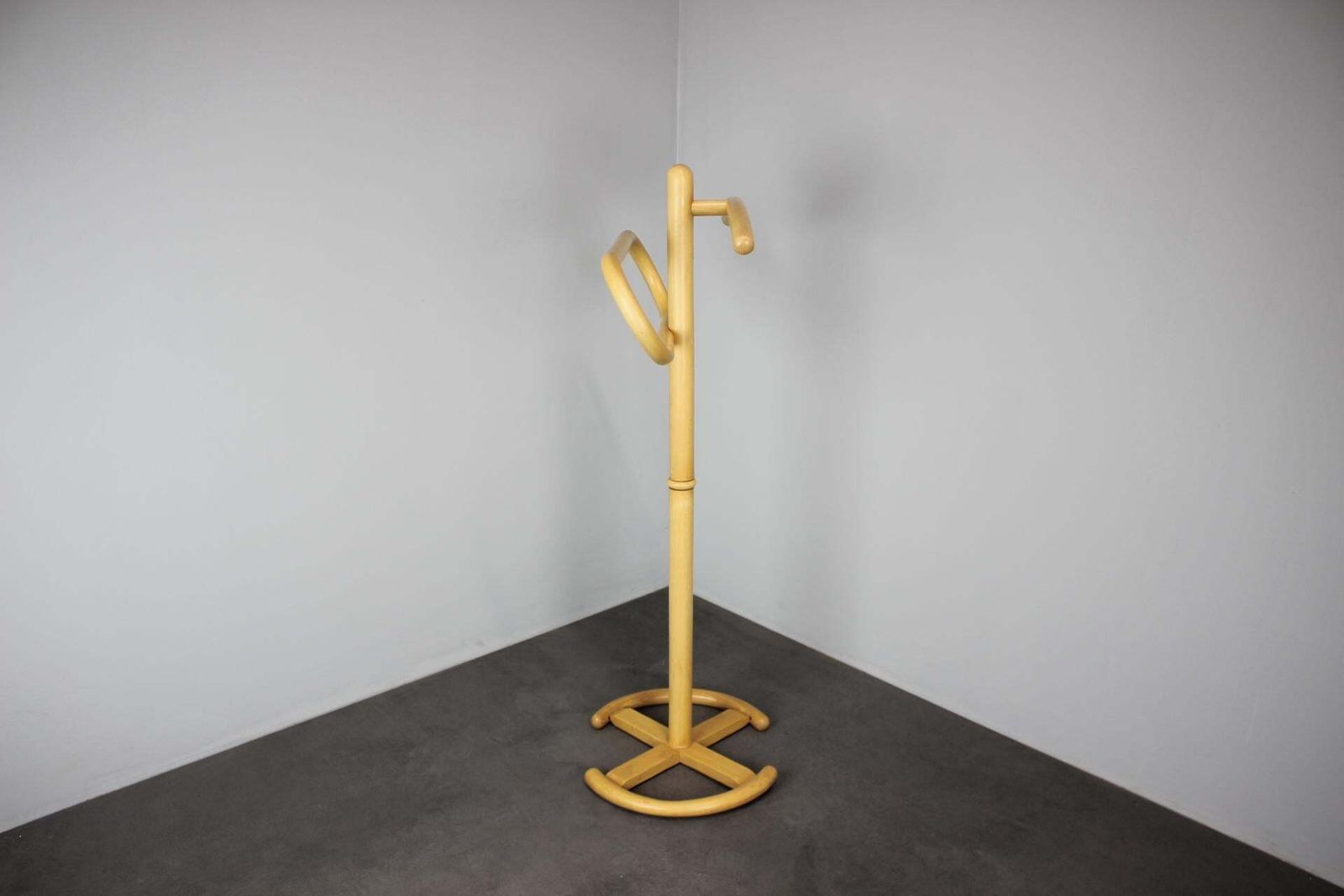 Vintage Ton Bentwood Clothes Stand Valet Rack Czechoslovakia 1980s photo for sale