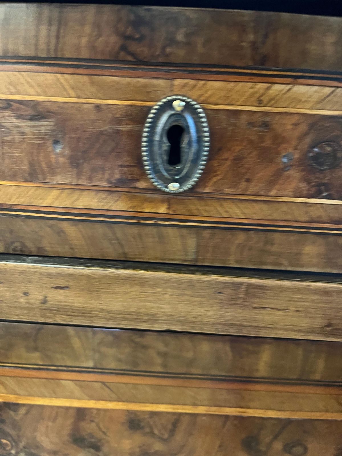 Furniture Italian Neoclassical Louis XVI Commode With Walnut Veneer photo
