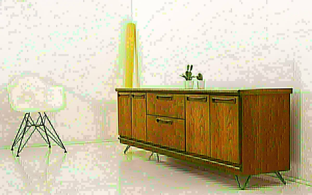 Vintage Meredew Teak Mid Century Retro Sideboard Tv Multimedia Cabinet Unit photo for sale