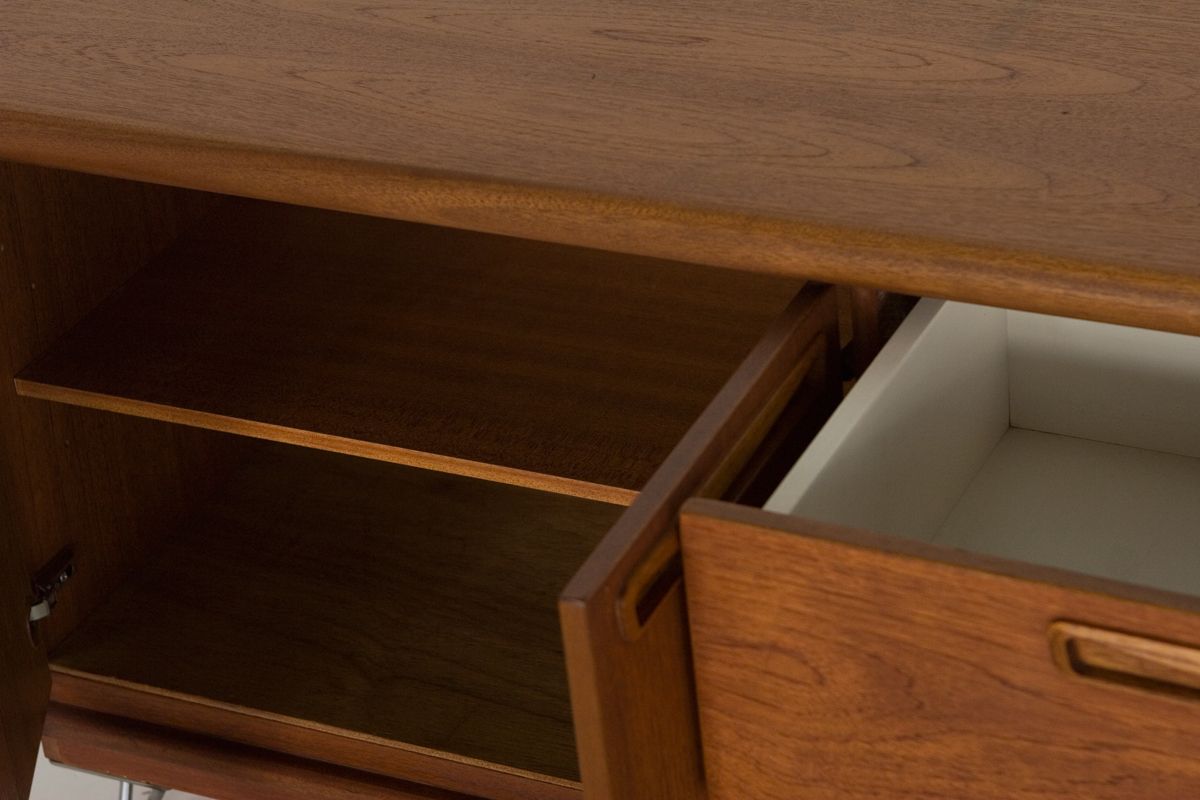 Vintage Meredew Teak Mid Century Retro Sideboard Tv Multimedia Cabinet Unit photo vintage