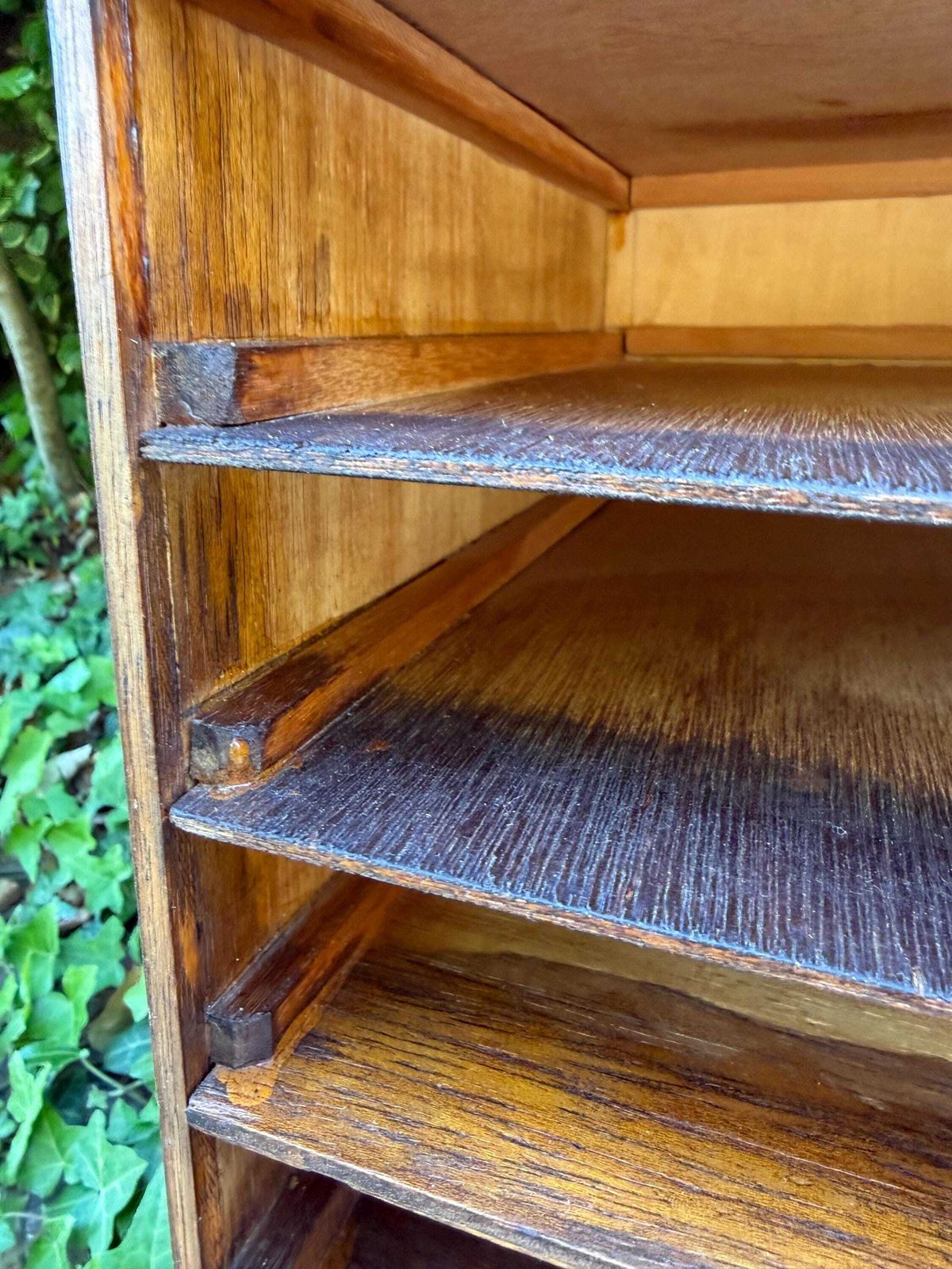 photo furniture Mid Century Wooden Filing Cabinet A4 Paper Tray Desk Organizer Storage