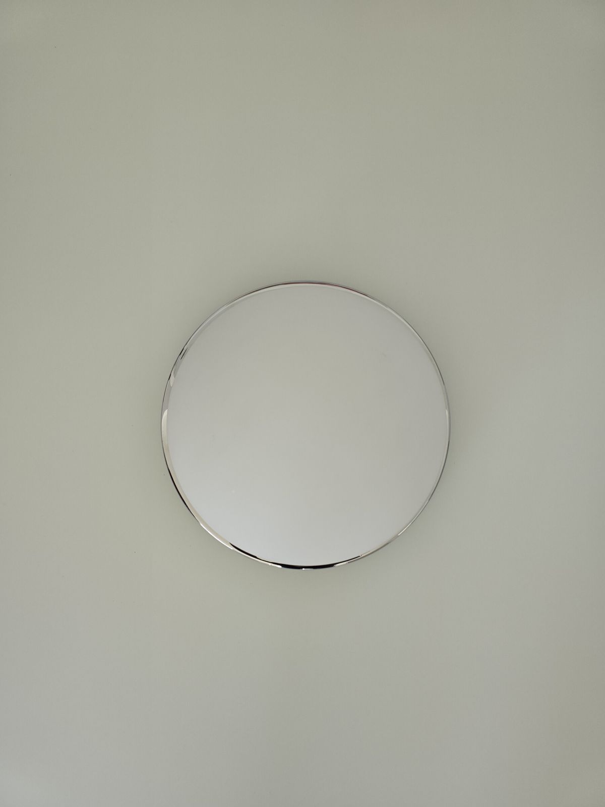 Set Of 3 Chrome And Opaline Glass Wall/Ceiling Lights By Glashütte Limburg, Germany photo for sale