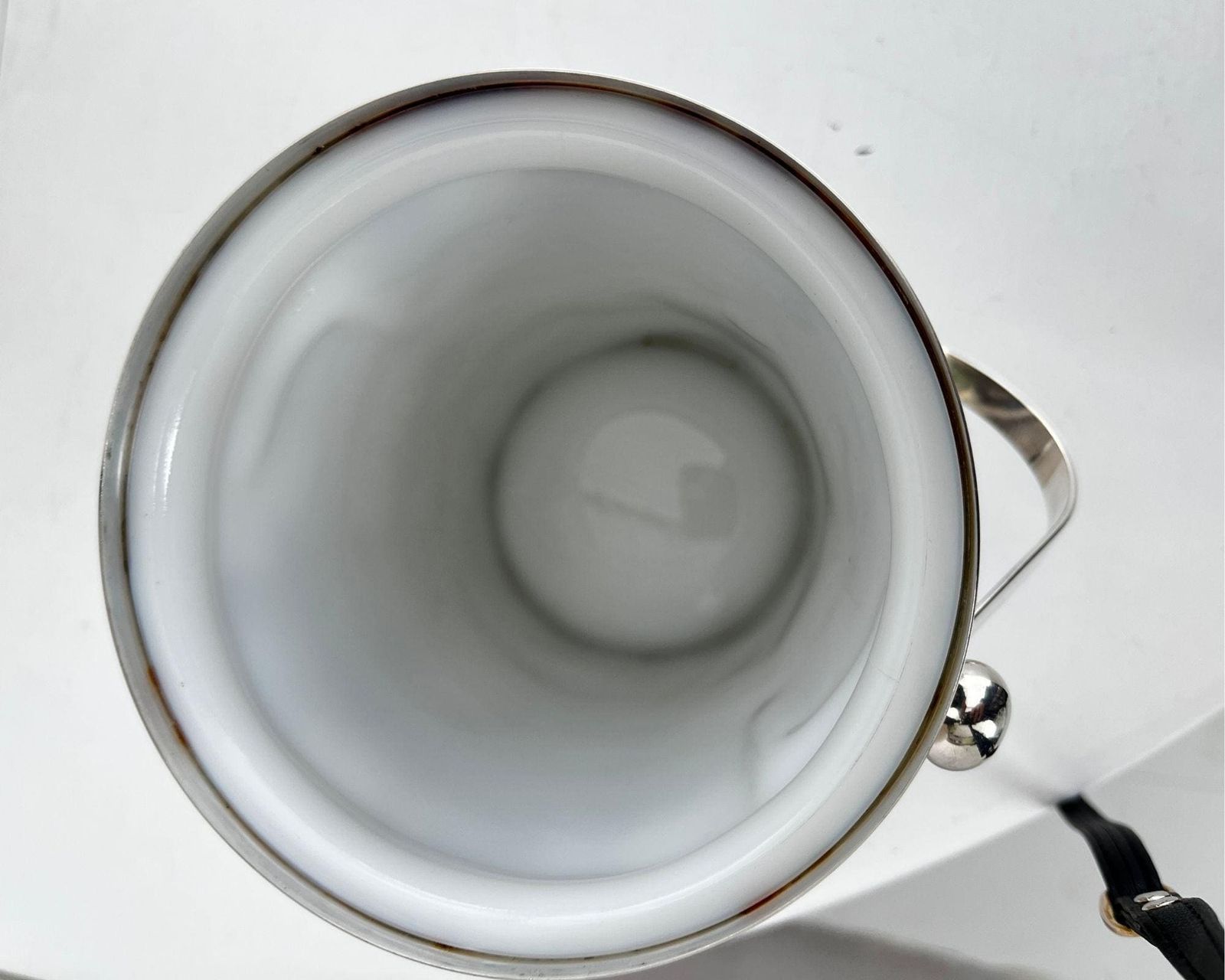 Zilveren Ijsemmer | Met Deksel | Binnenzijde Wit photo buy