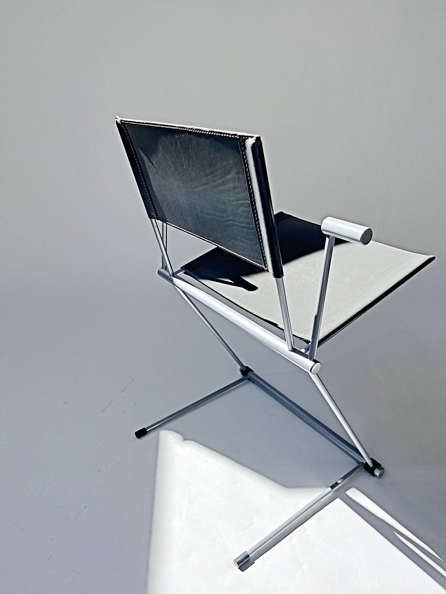 Ballerina Chair in grijskleurig volnerf leer door Herbert Ohl voor Matteo Grassi, jaren 1990 photo for sale