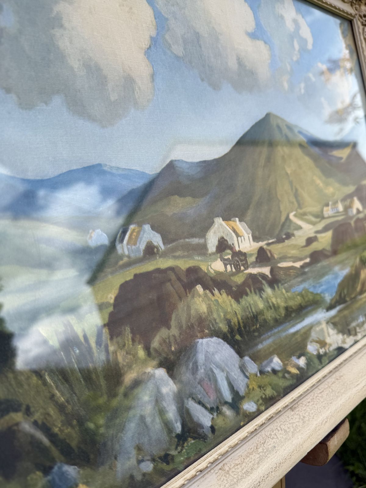 Vintage Mid Century Irish Landscape Print "Midst Connemara Hills" By G. Gault – Normill Series No. 1668 With Ornate Gilt Frame photo buy