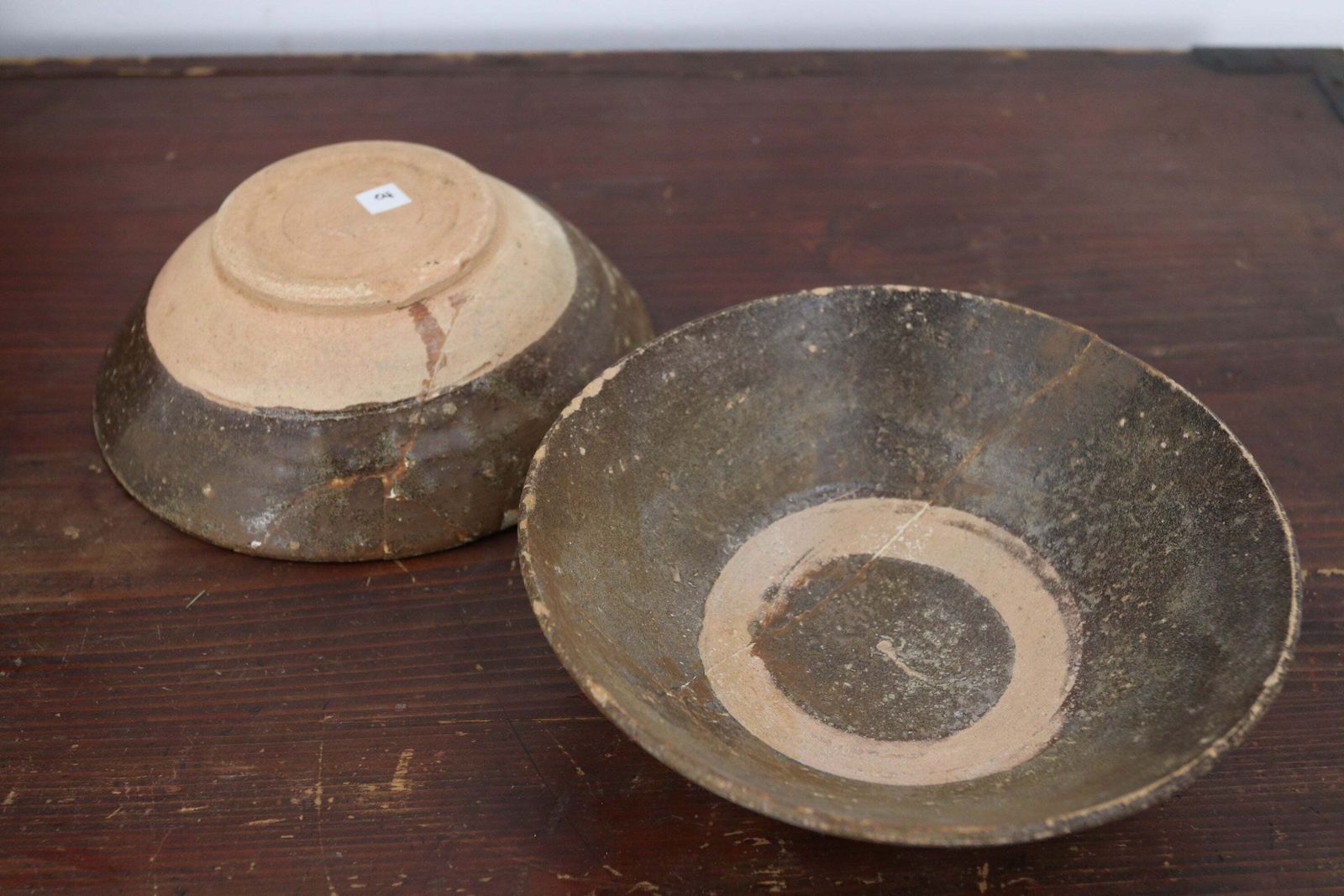 Pair Of Chinese Dark Glazed Song Dynasty Tea Bowels (Chazhan) photo 85.0