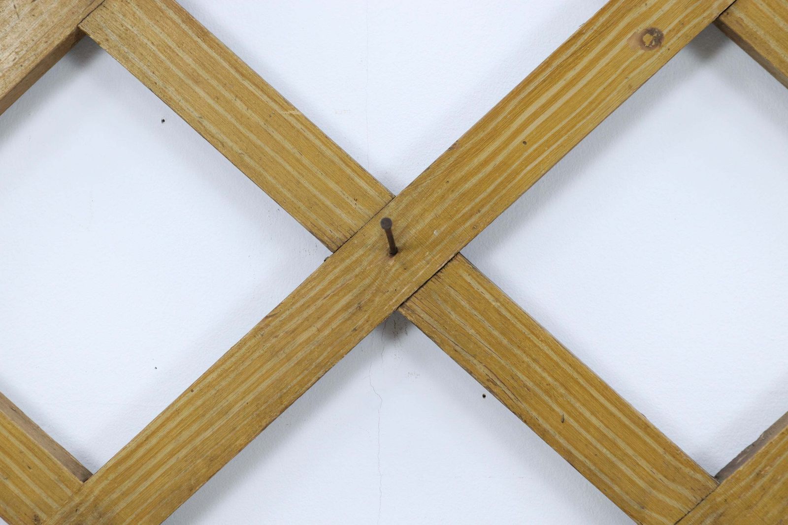 Vintage Wooden Eastern European Scumbled Lattice Wall Organizer photo buy