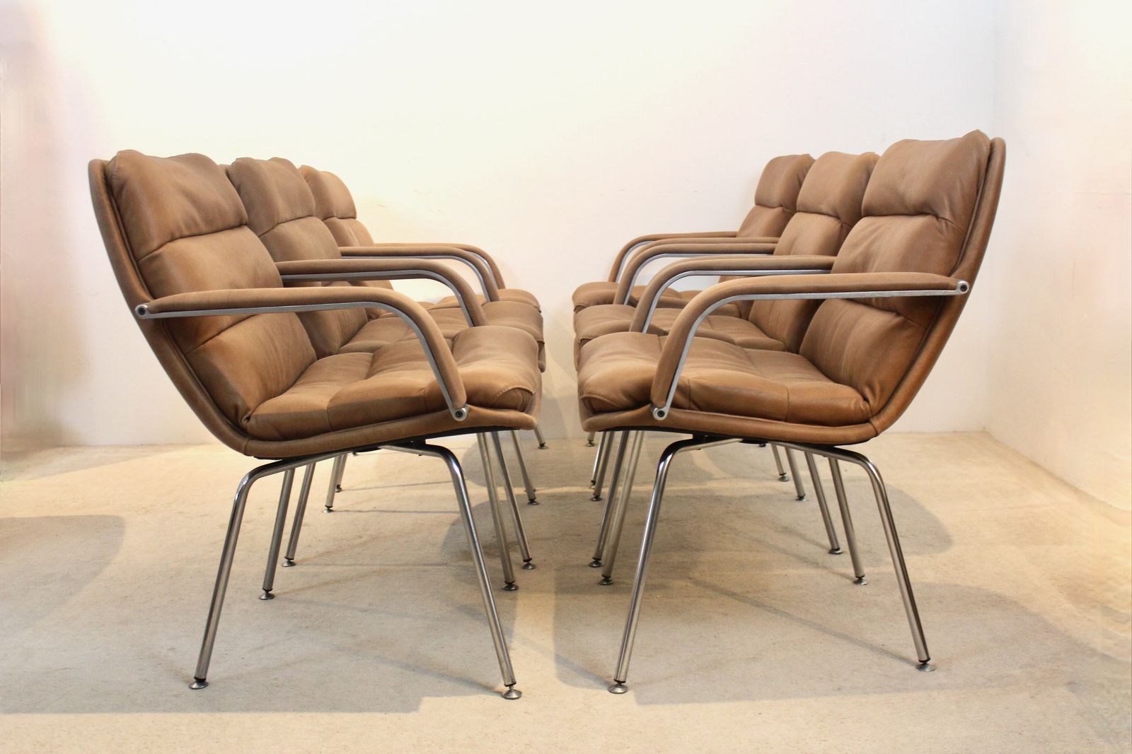 Set Of Six ‘Channel’ Chairs By Geoffrey Harcourt For Artifort