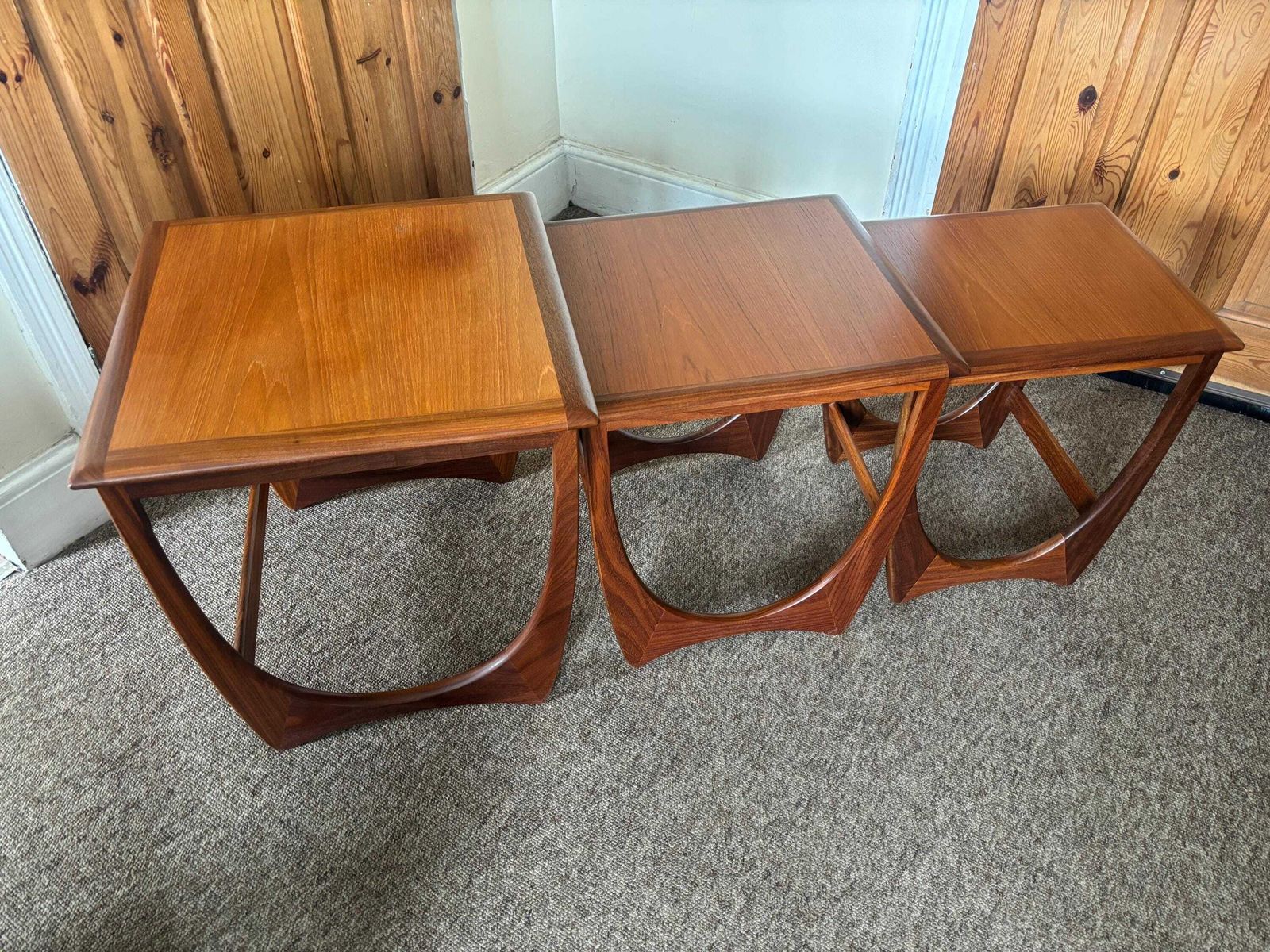 photo for sale Vintage G Plan Fresco Astro Nest Of Tables Side Coffee End 70s Teak Mid Century