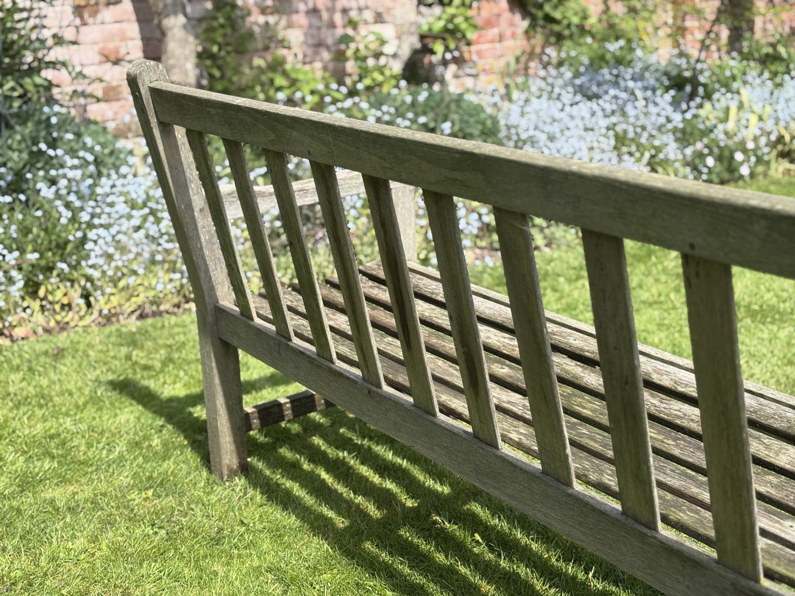 Large Teak 4 Seater Outdoor Bench photo Garden Furniture