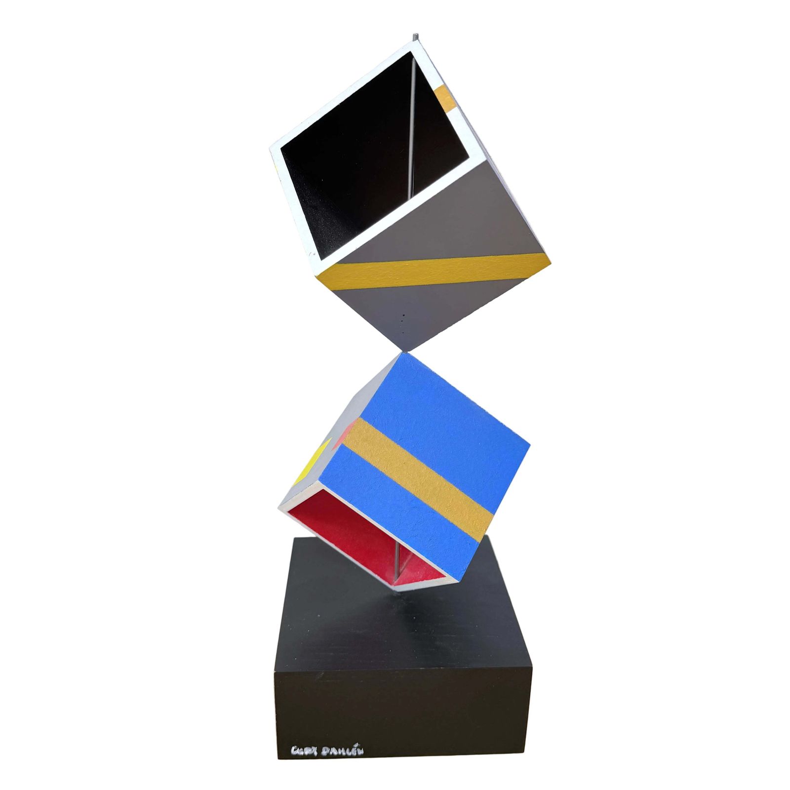 Curt Dahlén, Sweden. Vintage Sculpture. "Poly 11" Year 1996. Signed.