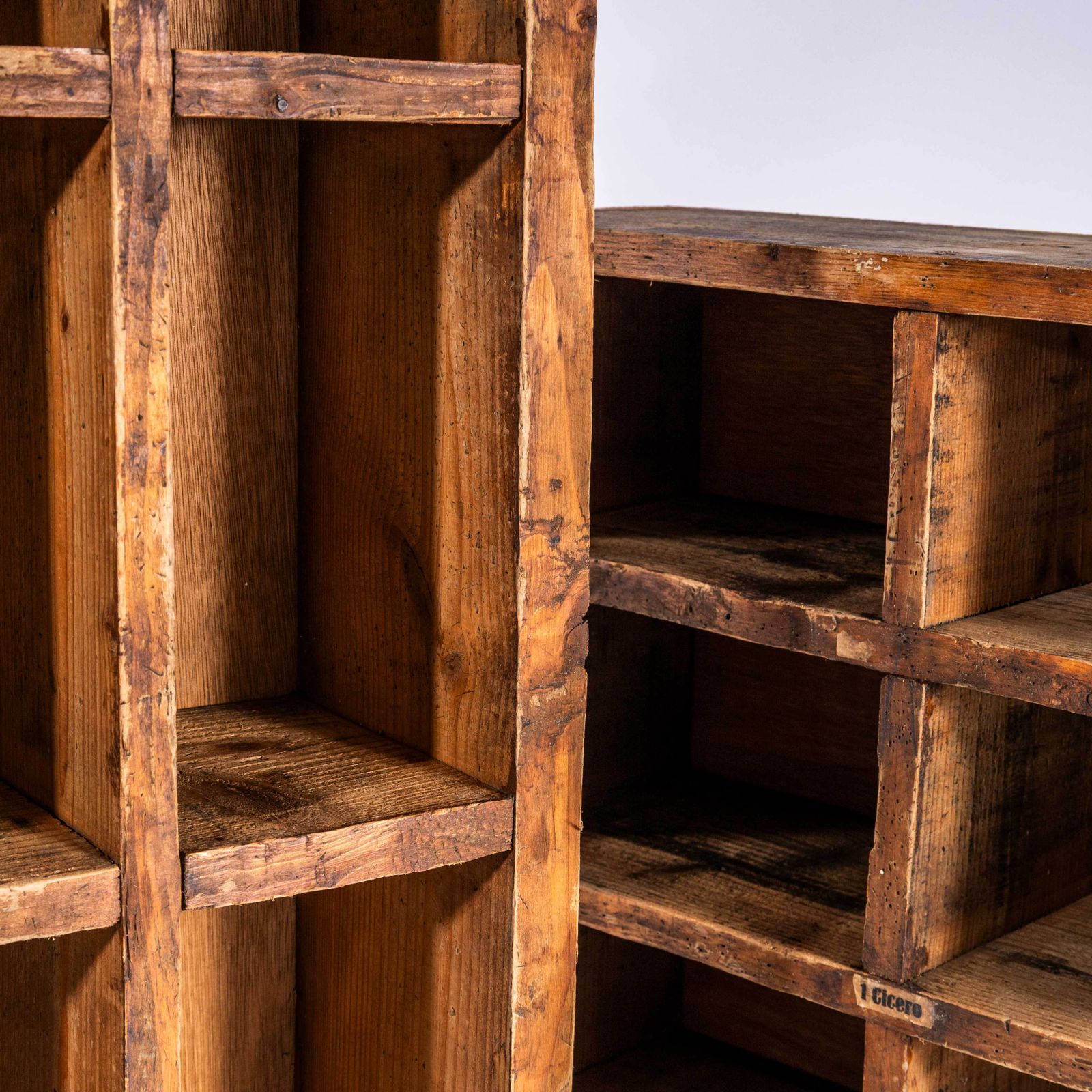 1920's Original Printers Letterpress Drawers   Pair photo furniture