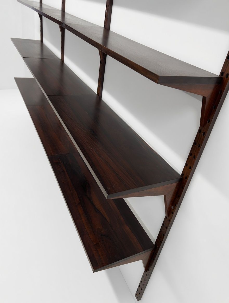 Poul Cadovius Royal System – Rosewood Modular Wall Shelving photo for sale