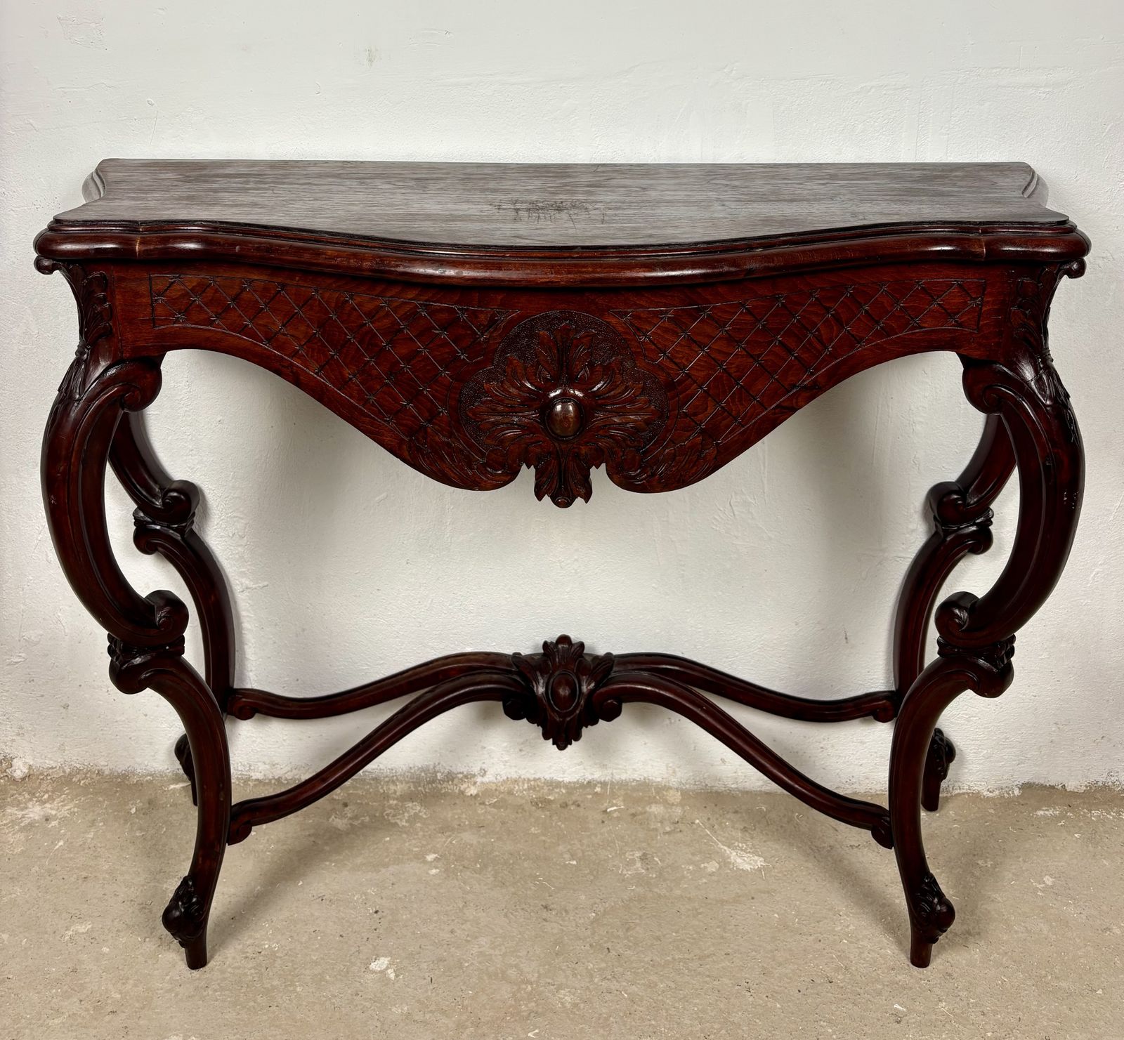 Italiaanse Rococo-stijl Gesneden Consoletafel, Begin 20e Eeuw photo vinterior