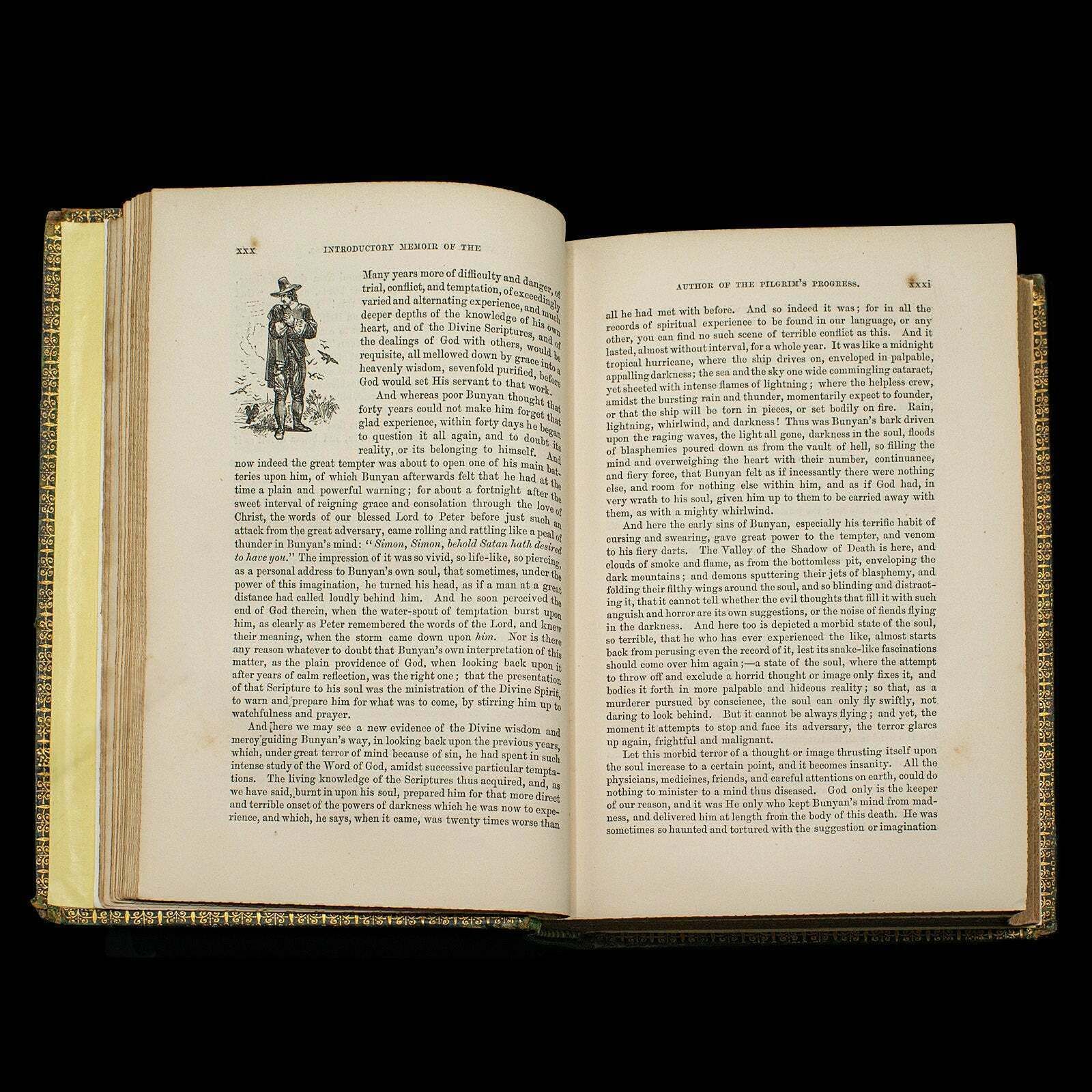 Antique Book, The Pilgrim's Progress, John Bunyan, English, Novel, Victorian photo buy