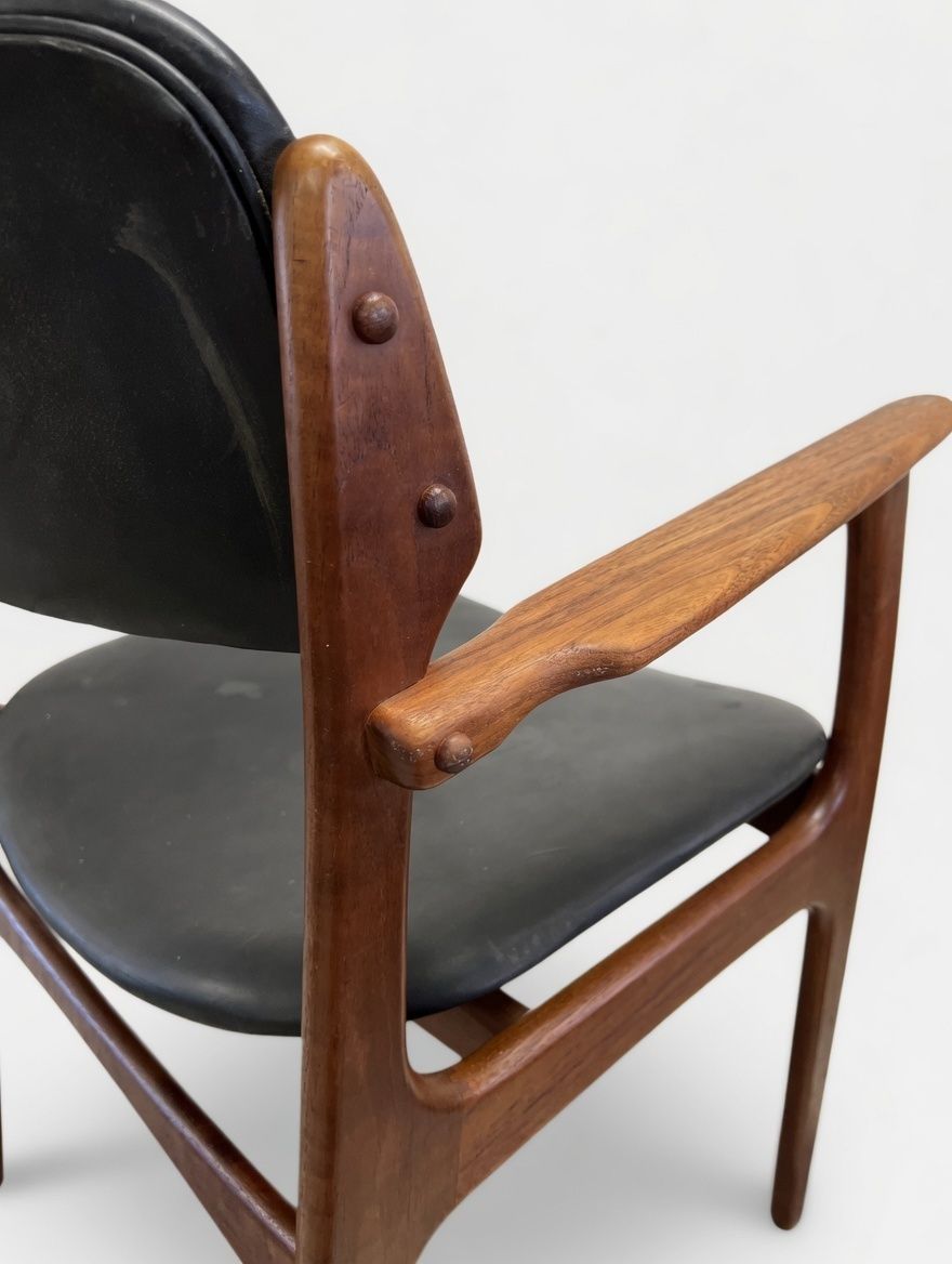 Erik Buch Rosewood Captains Chair, Model 50 photo vintage
