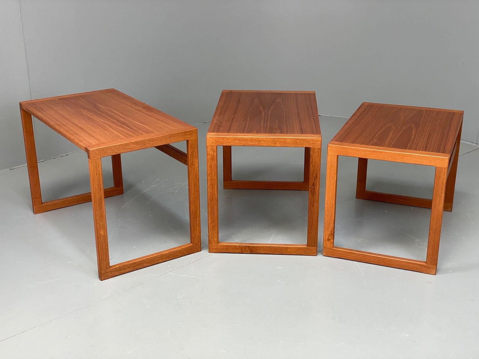 photo for sale Vintage Kai Kristiansen Nesting Tables Teak Retro Danish 1960s Eb11977