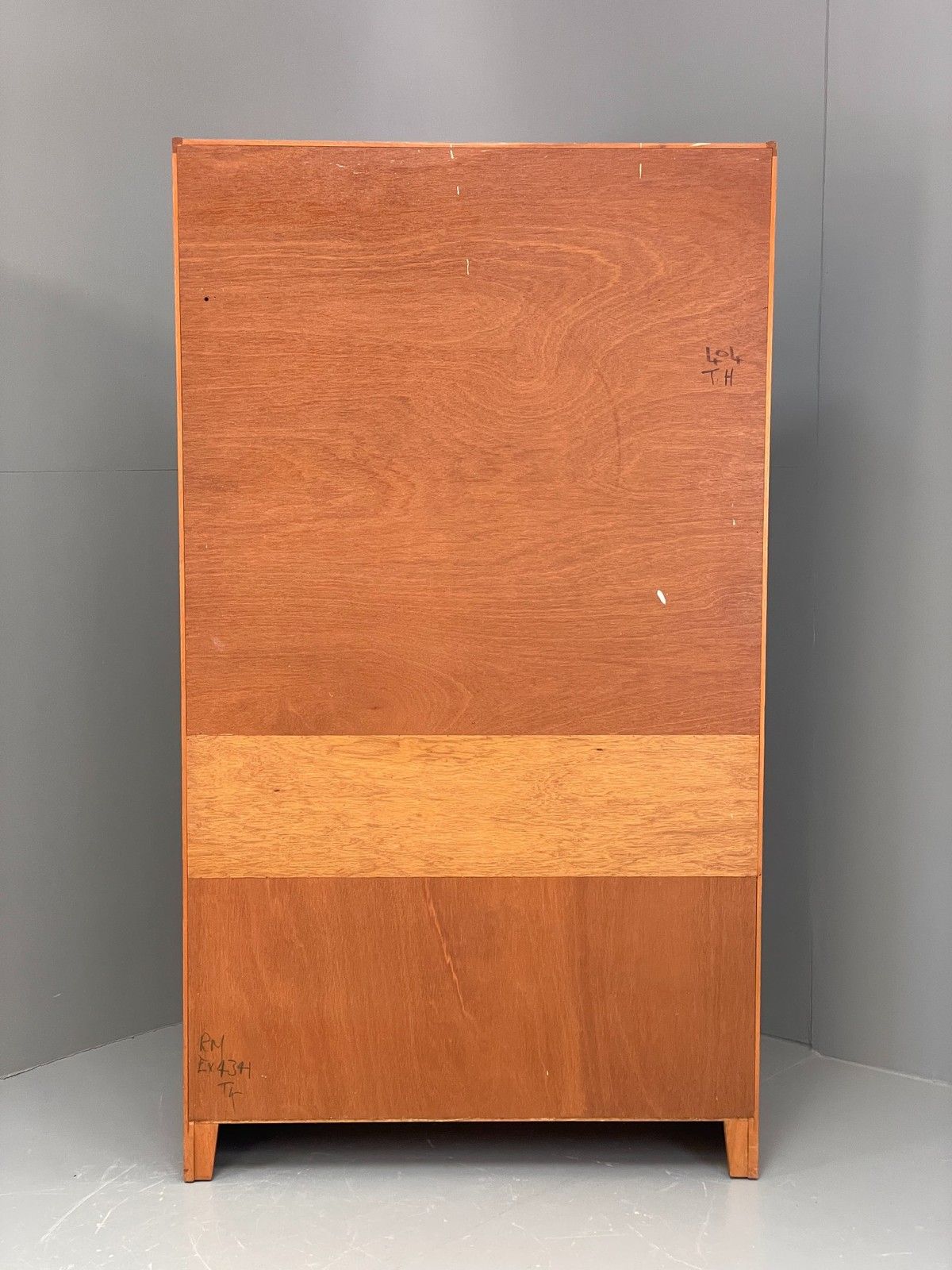 photo buy Vintage Teak Wall Unit Jentique 1970s Retro Shelving Glazed Eb11971