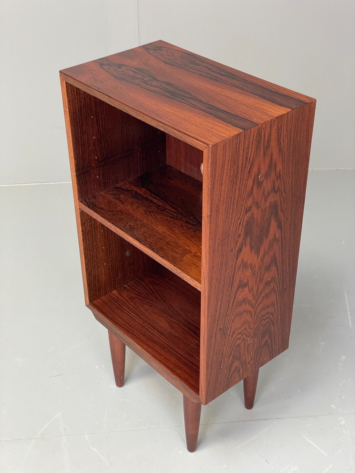 Furniture Vintage 1970s Small Bookcase Bedside Unit Retro Danish Hjornebo Eb11991 photo