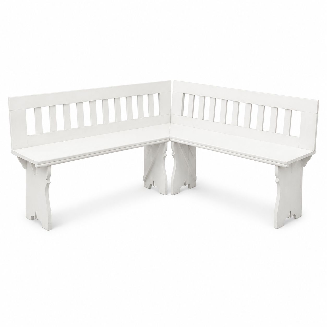Antieke hoekbank, Tsjechoslowakije, jaren 1940 photo furniture