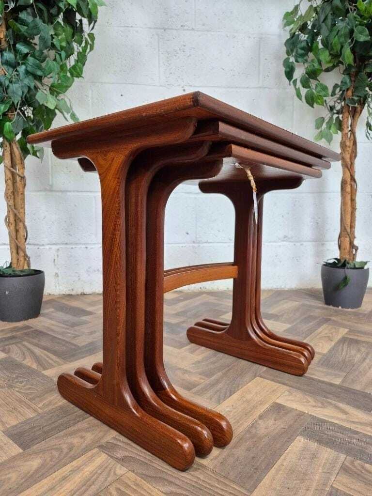 Vintage Mid Century G Plan Fresco Teak Nest Of Tables Danish Scandi Mcm Retro photo Furniture