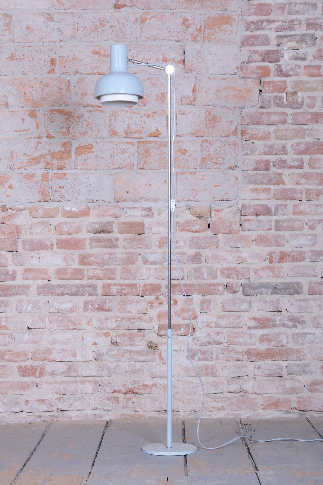 Restored Mid Century Floor Lamp, By J. Hůrka For Napako, Chrome, Czech, 1960s photo furniture