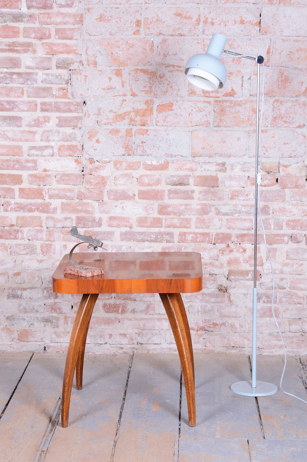 250.0 Restored Mid Century Floor Lamp, By J. Hůrka For Napako, Chrome, Czech, 1960s photo