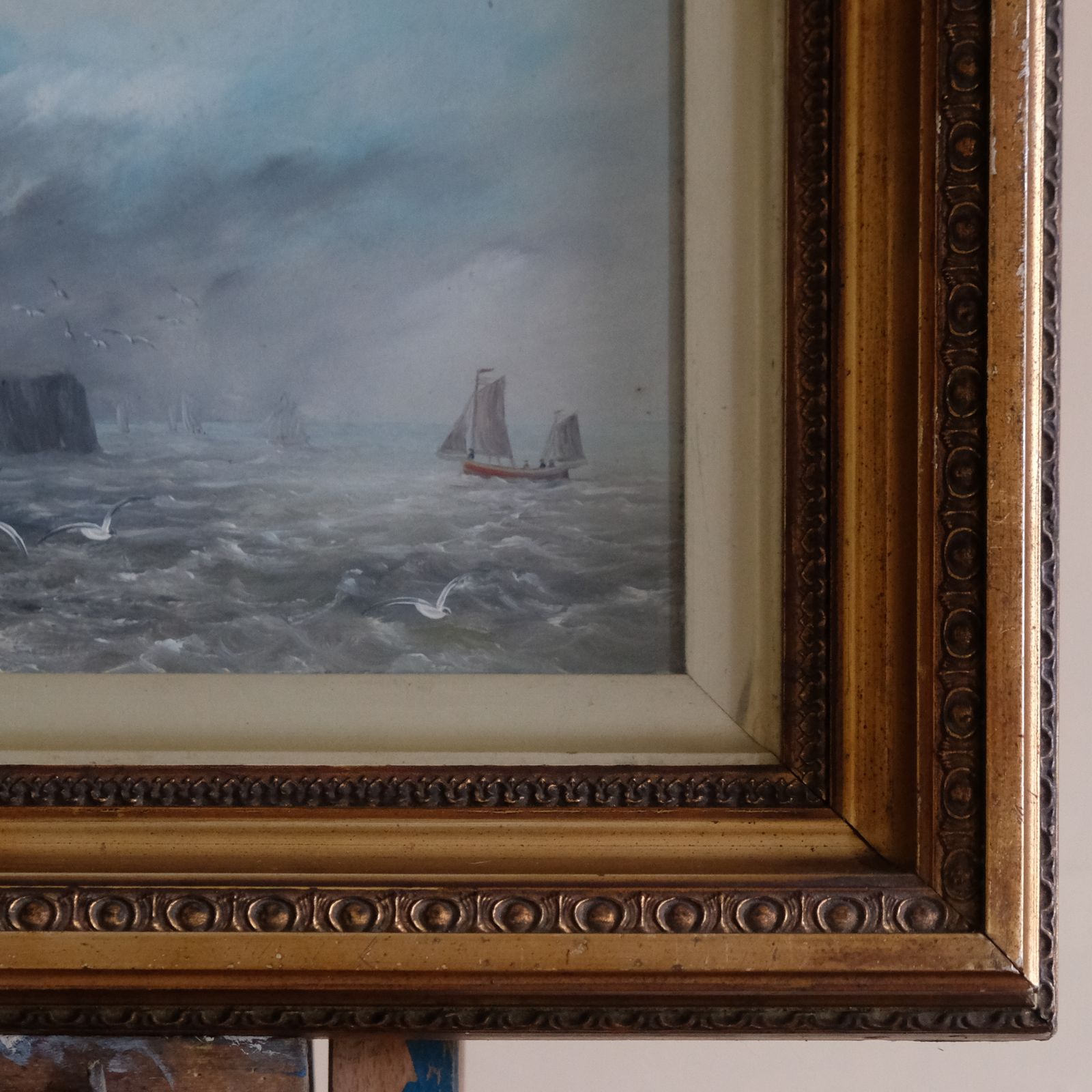 Coastal Seascape With Sailing Boat photo 245.0