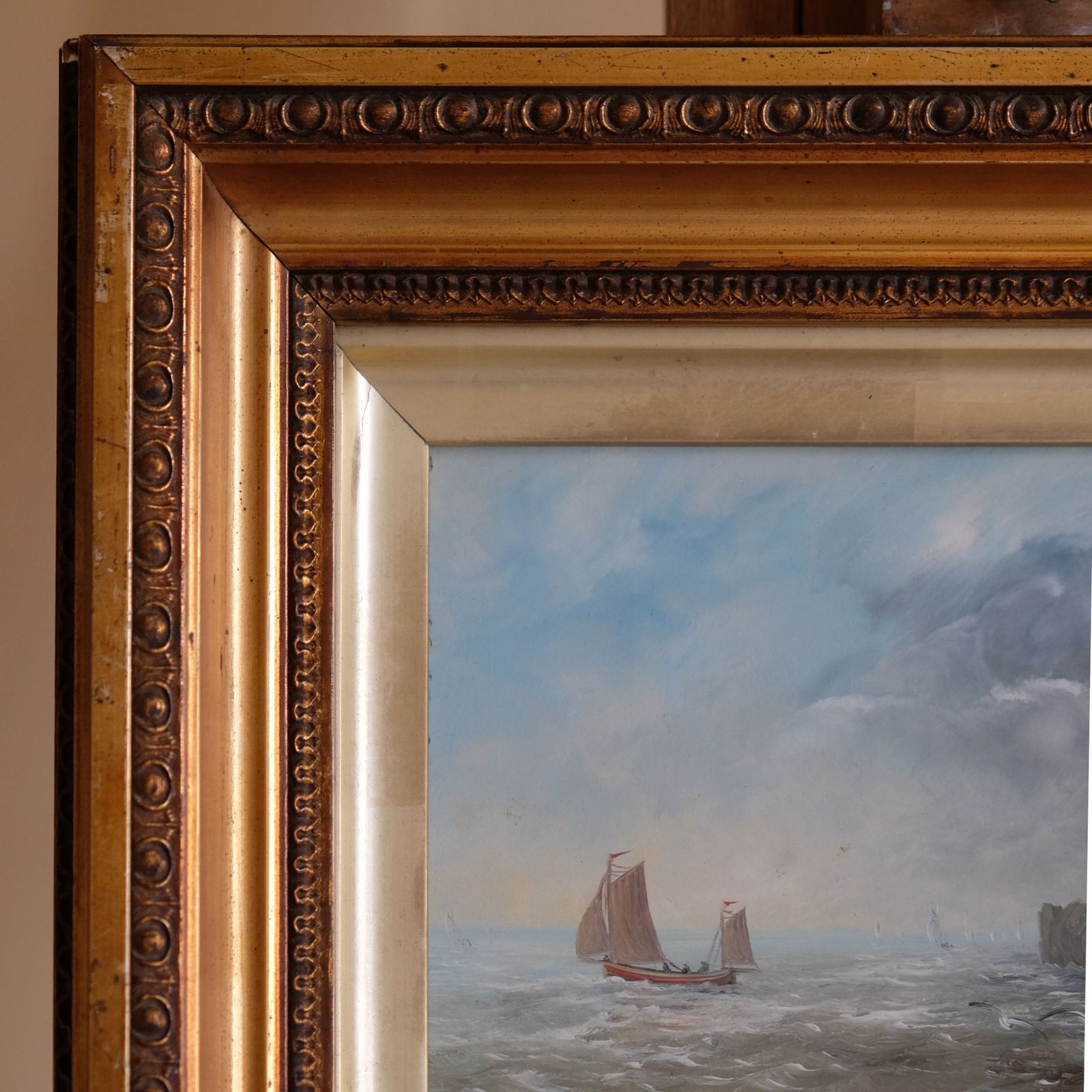 Schooner On A Choppy Sea photo Art
