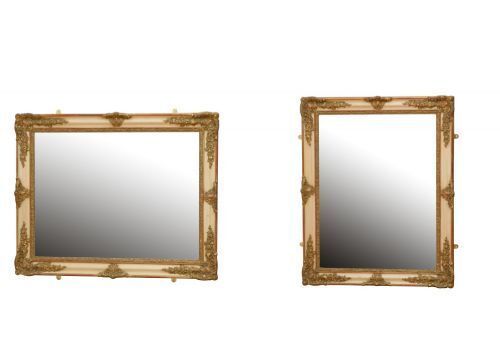 French Antique Wall Mirror With Original Glass Restored In Good Condition H107cm photo for sale
