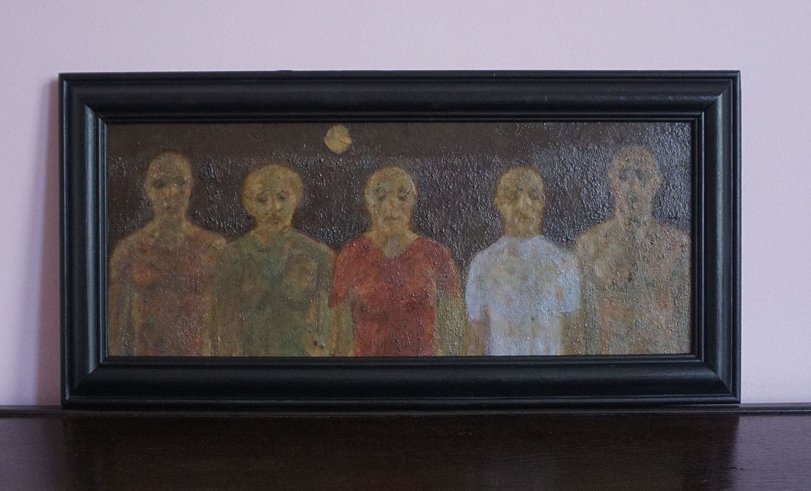 Vintage Oil Painting 'Figure Group' Albert Harold Palmer Rca Signed & Framed photo furniture