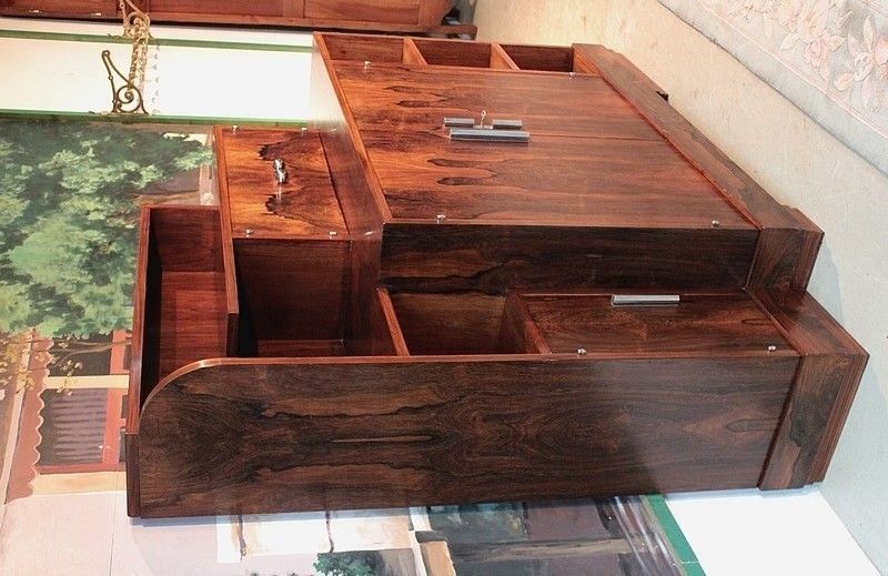 Art Deco Work Desk In Rosewood 20th photo Furniture