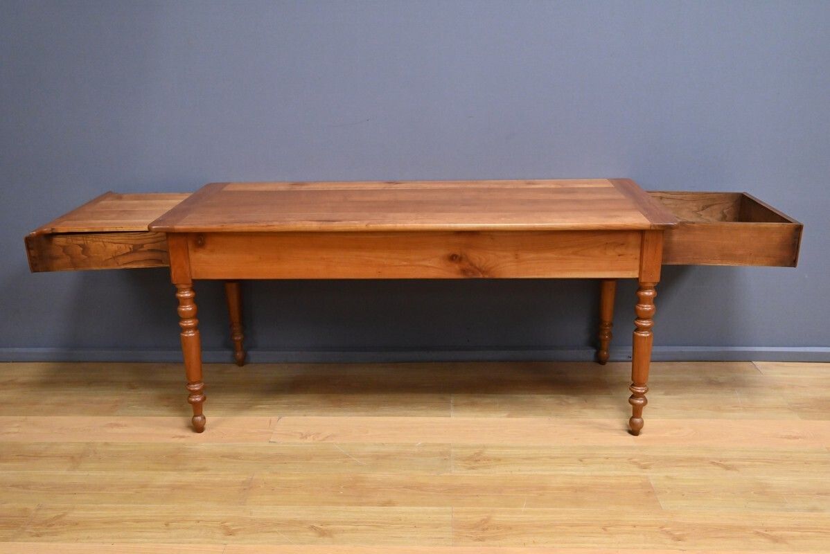 Cherry Wood Farmhouse Table – Late 19th Century photo buy
