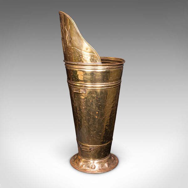 Antique Decorative Stick Stand, Dutch, Brass, Country House, Umbrella, Victorian photo for sale