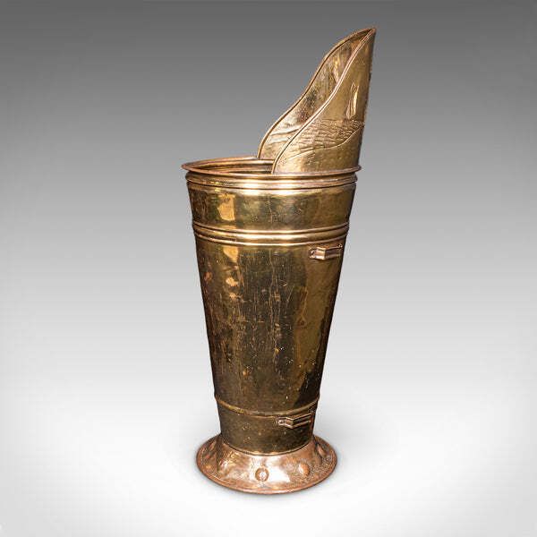Antique Decorative Stick Stand, Dutch, Brass, Country House, Umbrella, Victorian photo 811.0