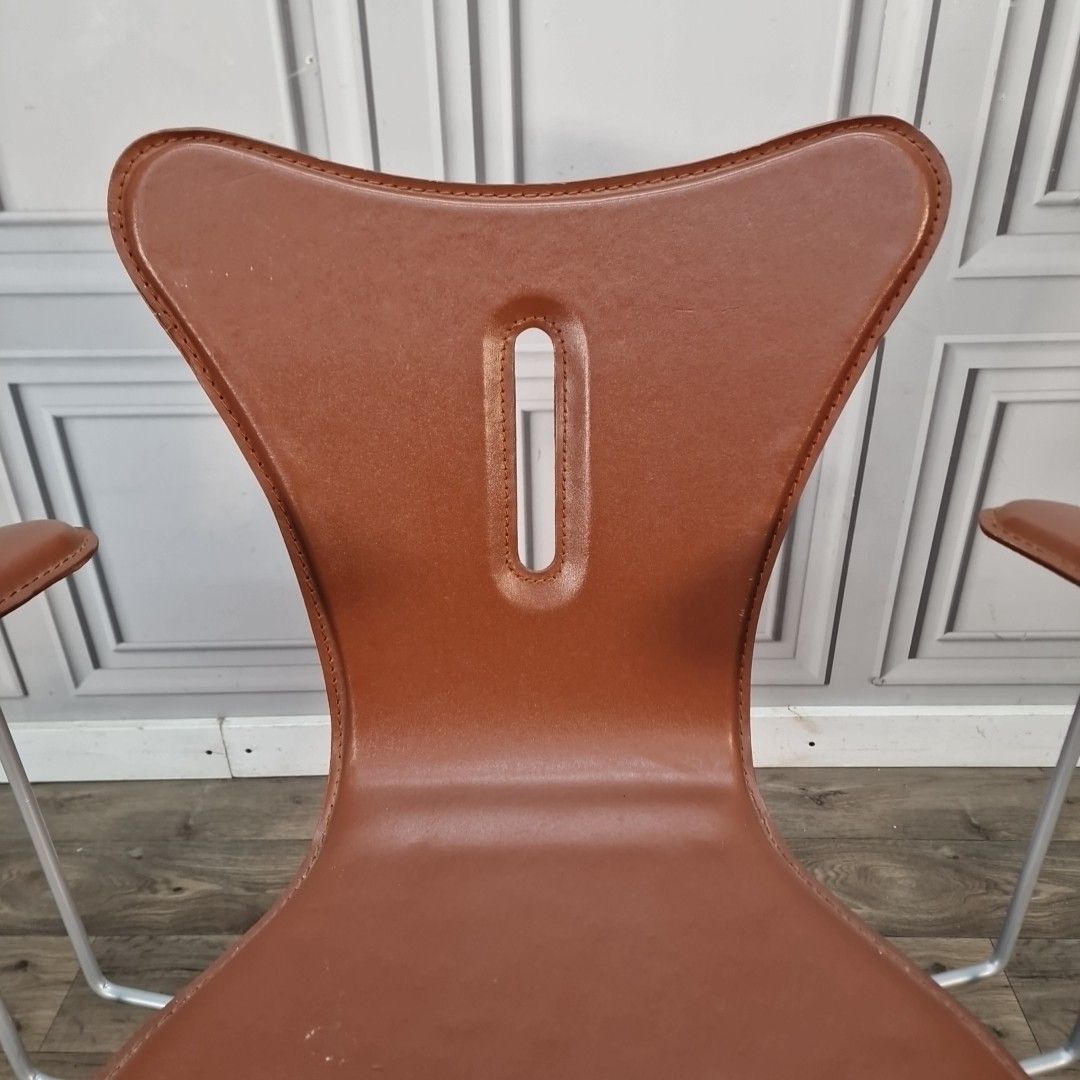 Vintage Office Chair Swivel Desk Seat Retro Arne Jacobsen Style Syver 7 Repro photo 90.0