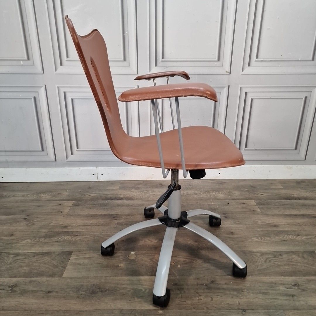 photo for sale Vintage Office Chair Swivel Desk Seat Retro Arne Jacobsen Style Syver 7 Repro