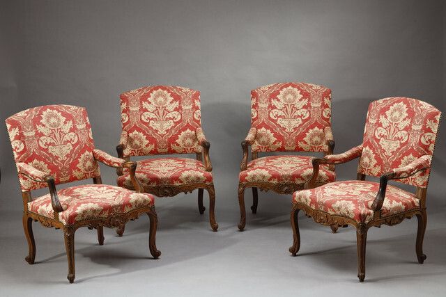 Set Of Four Napoleon III Salon Chairs photo for sale
