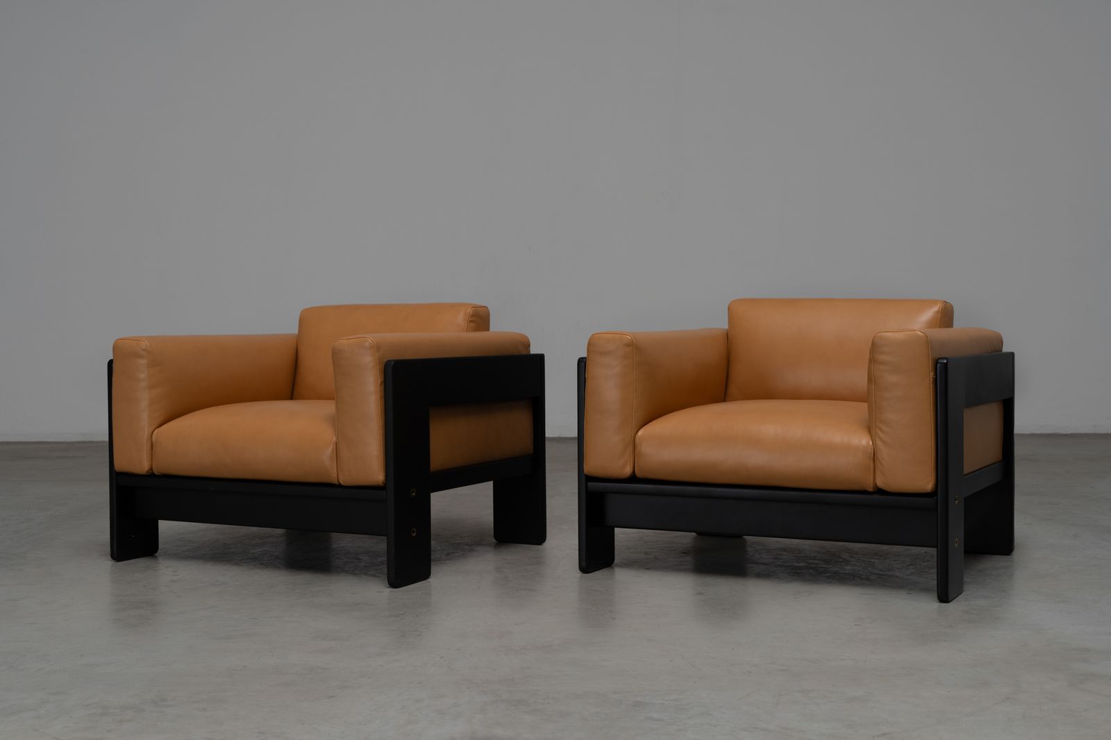 A Pair Of Early Edition Bastiano Armchairs   Afra And Tobia Scarpa For Gavina photo Furniture