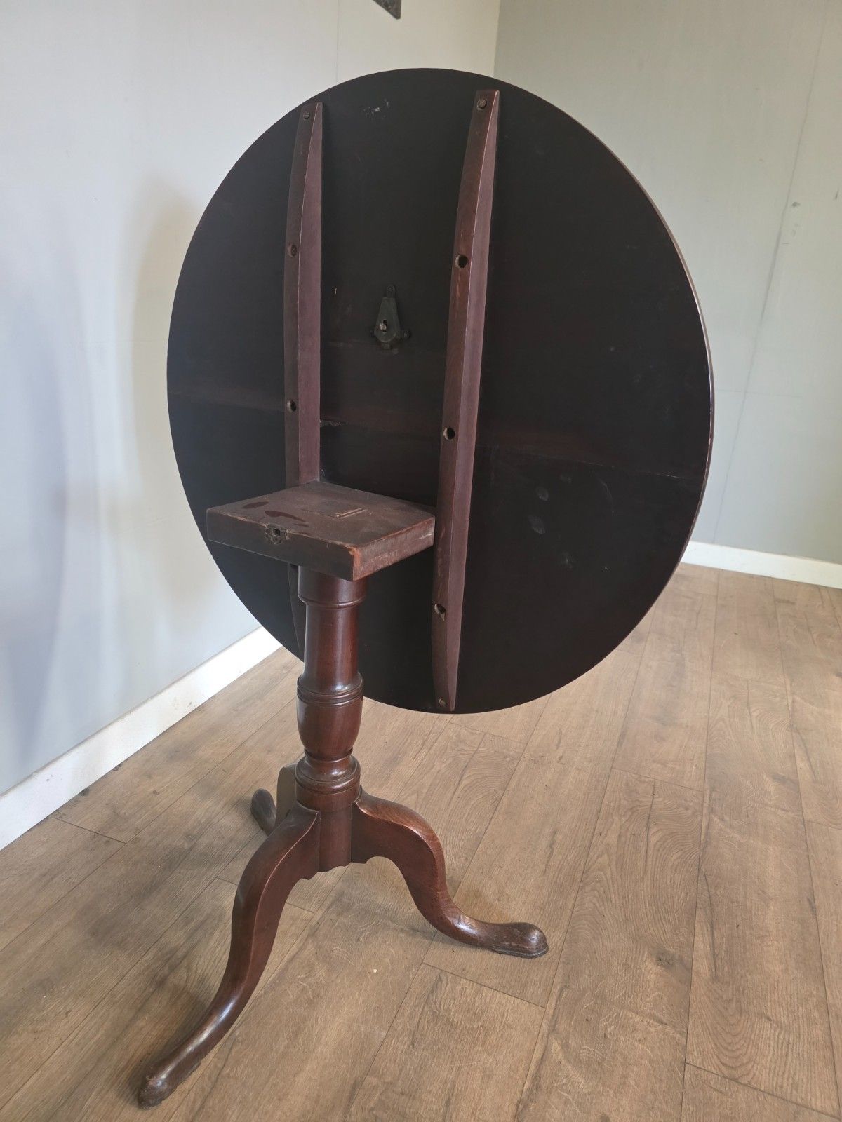 Antique Mahogany George III Tilt Top Table 1800s photo Furniture