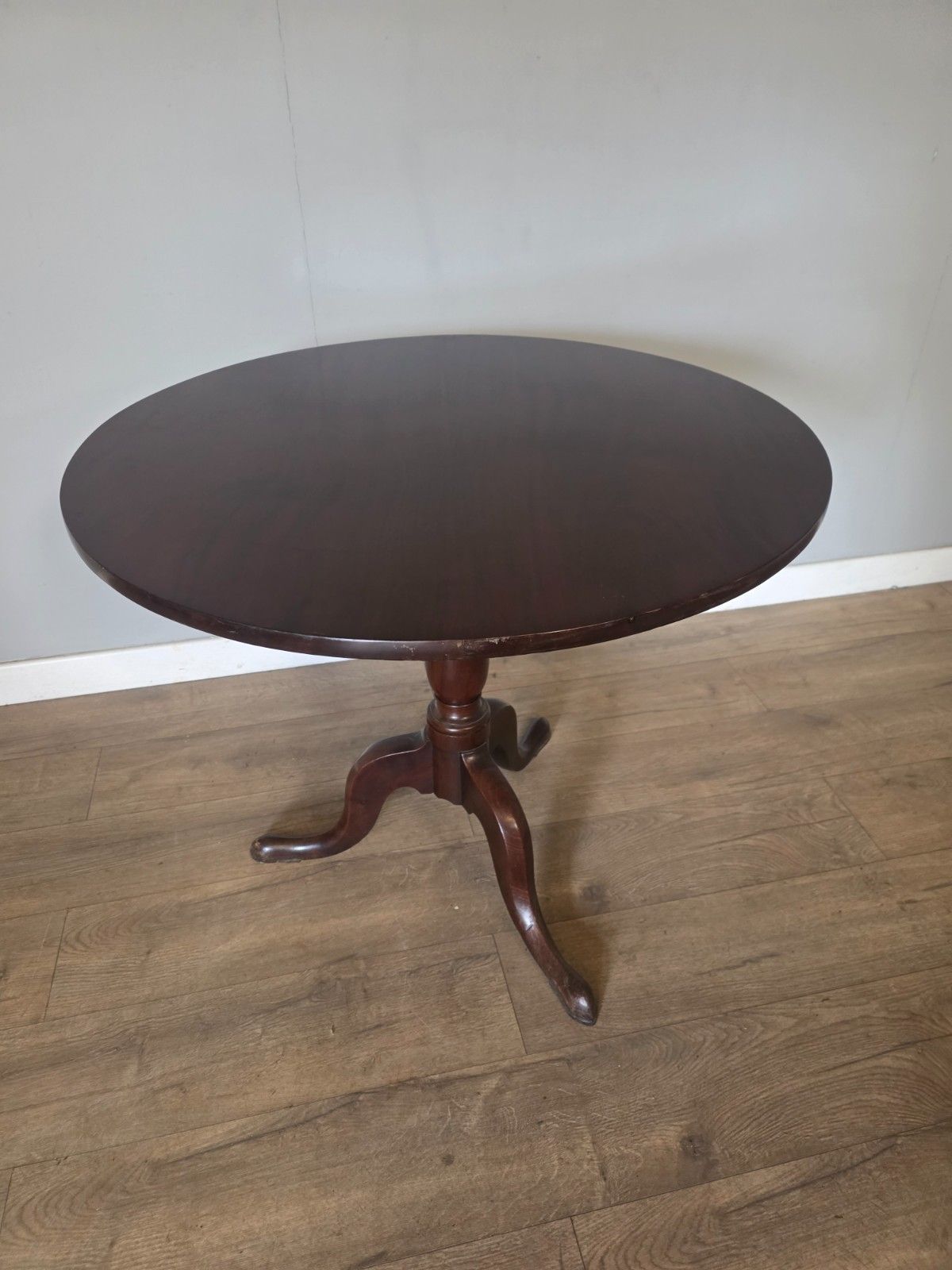 Antique Mahogany George III Tilt Top Table 1800s photo vinterior
