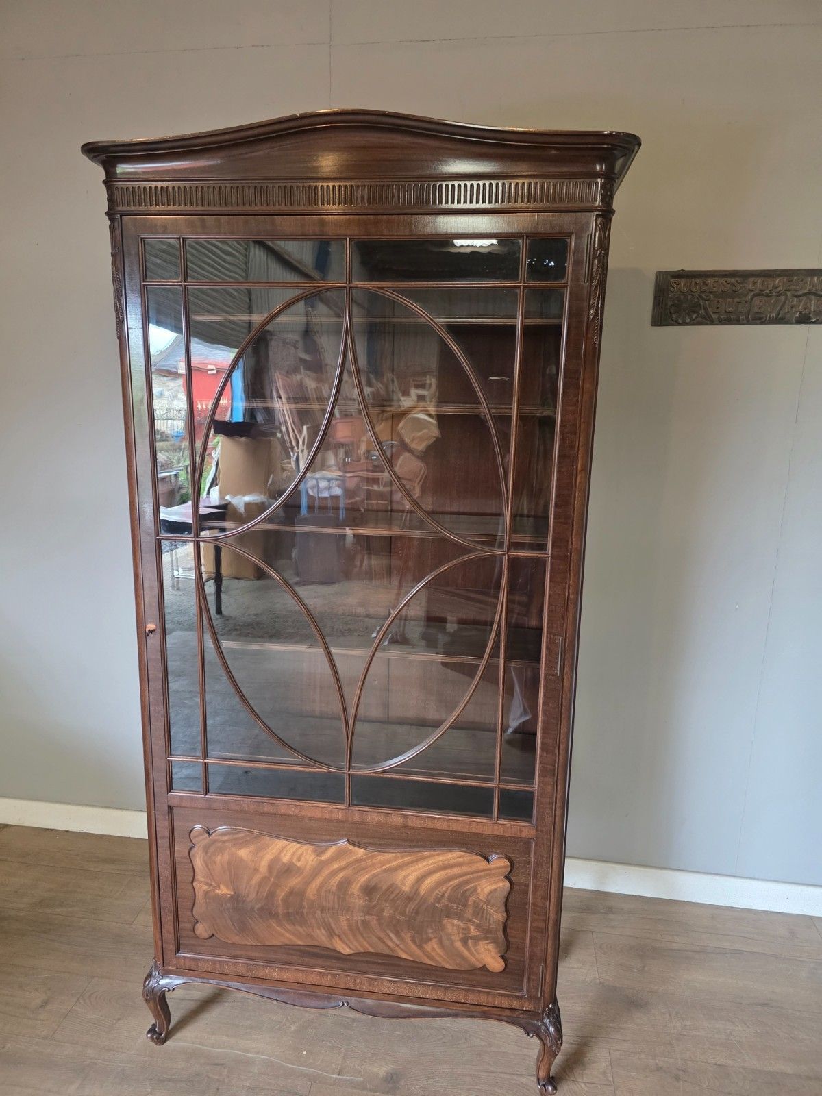 Antique Glazed Maghongy Bookcase 1900s photo furniture