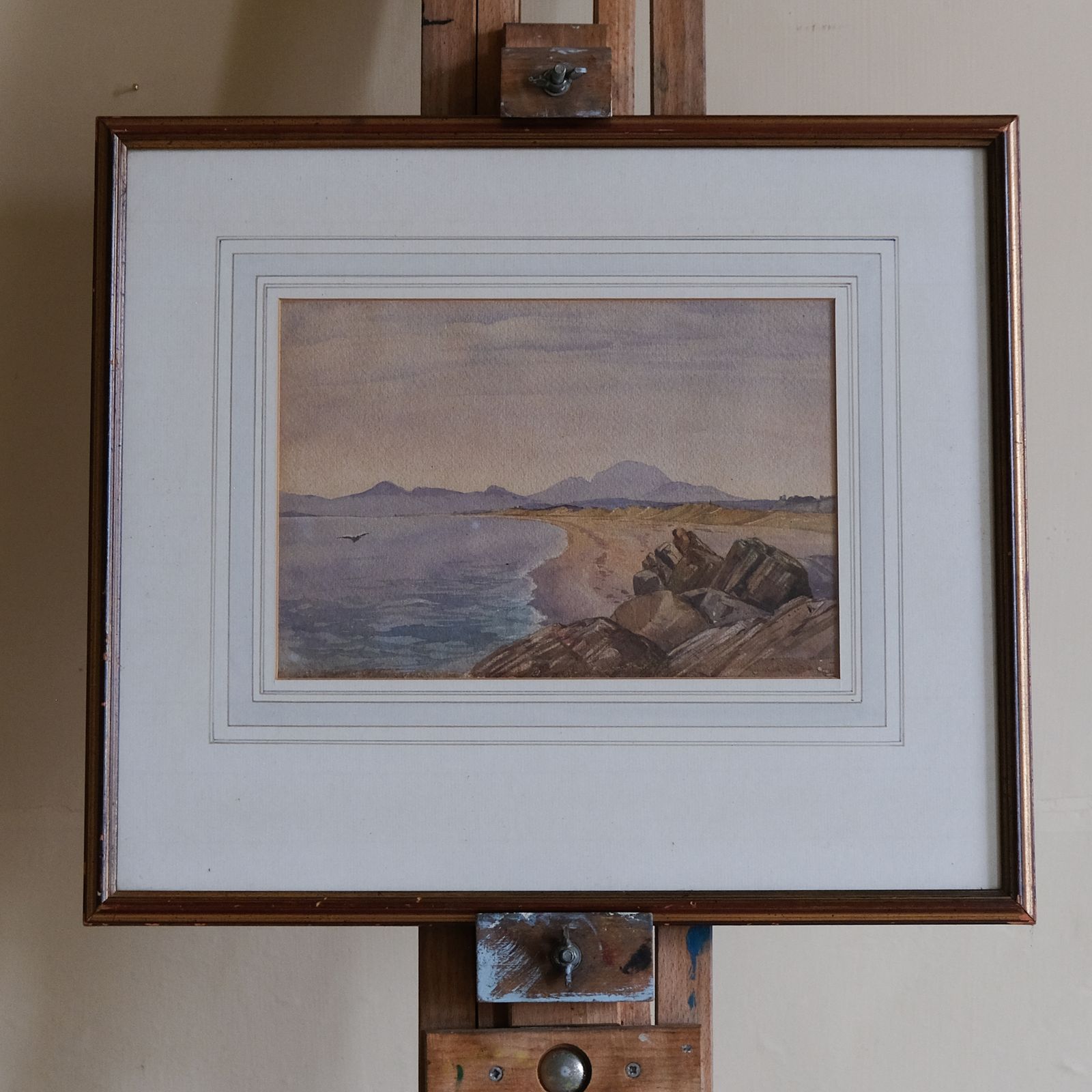 Coastal Landscape With Mountains In The Distance