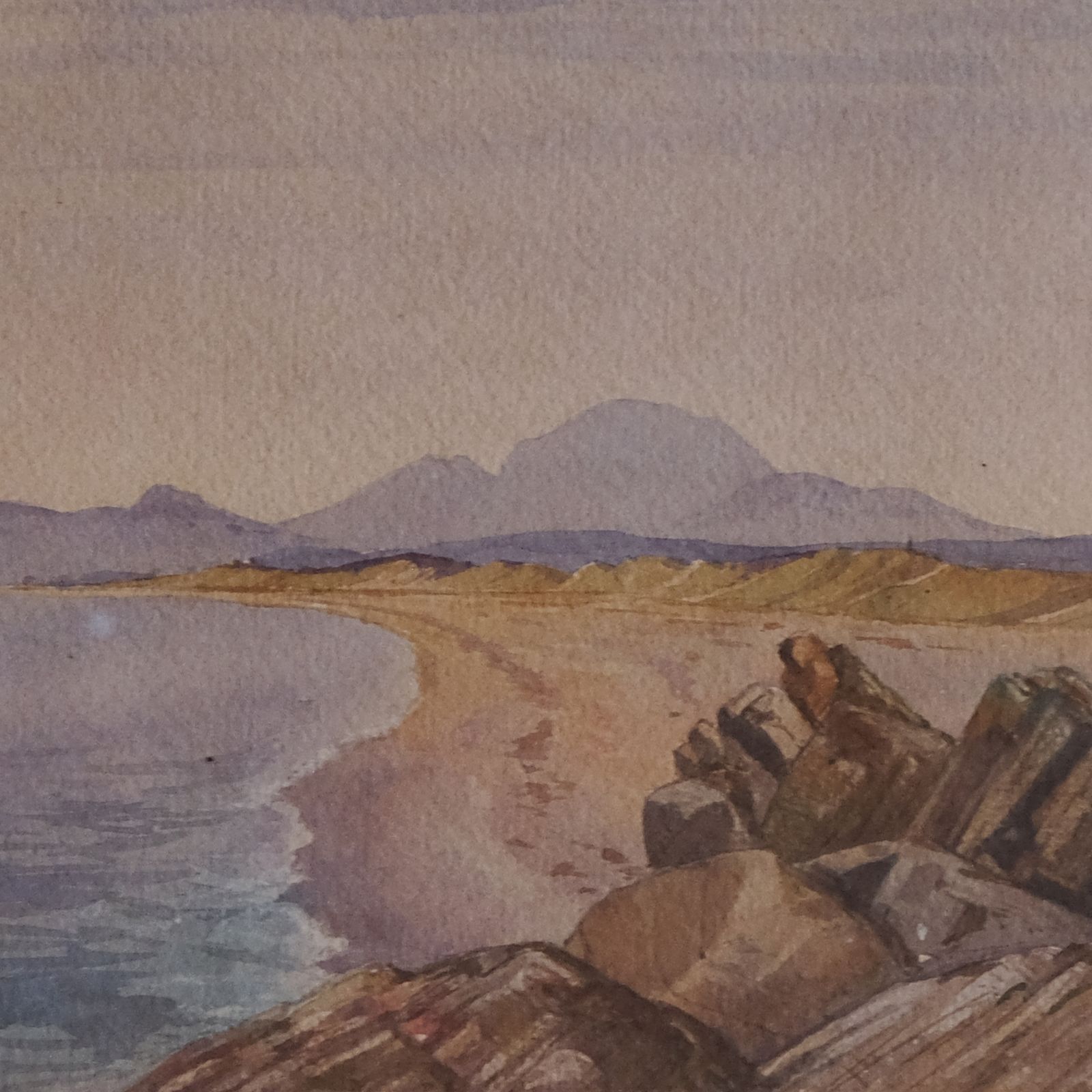 Coastal Landscape With Mountains In The Distance photo vinterior