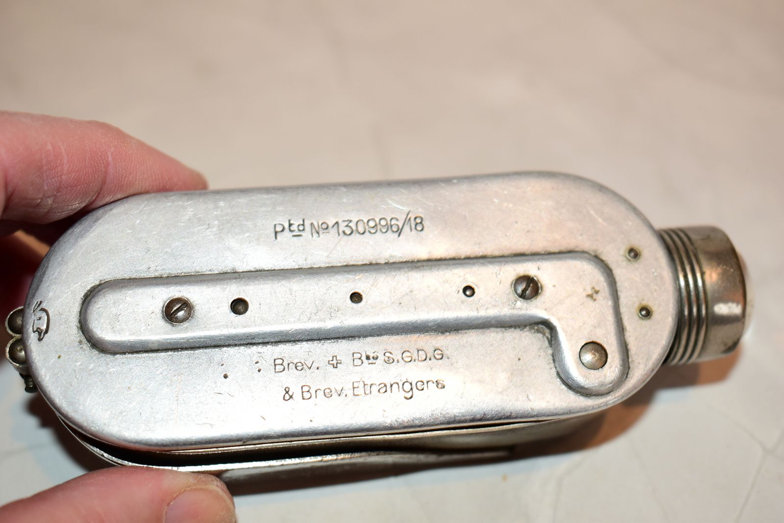 Rare Wwii British Military Issue 'Deklalite' Dynamo Torch – Working Swiss Patent photo vinterior