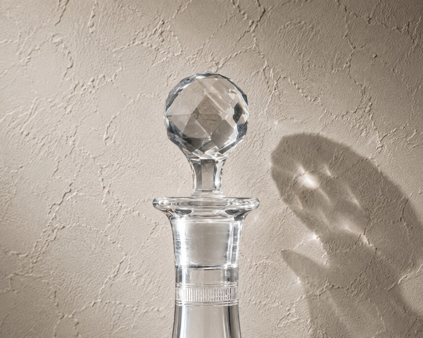 Saint Louis Style Cut Glass Decanter With 6  Matching Short Tumblers photo furniture