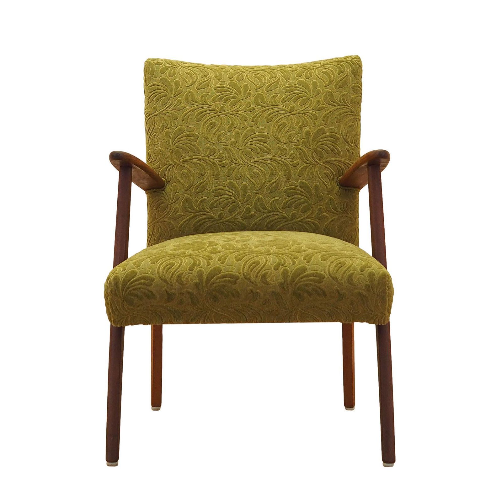 Groene Fauteuil, Deens Design, Jaren 1960, Gemaakt In Denemarken