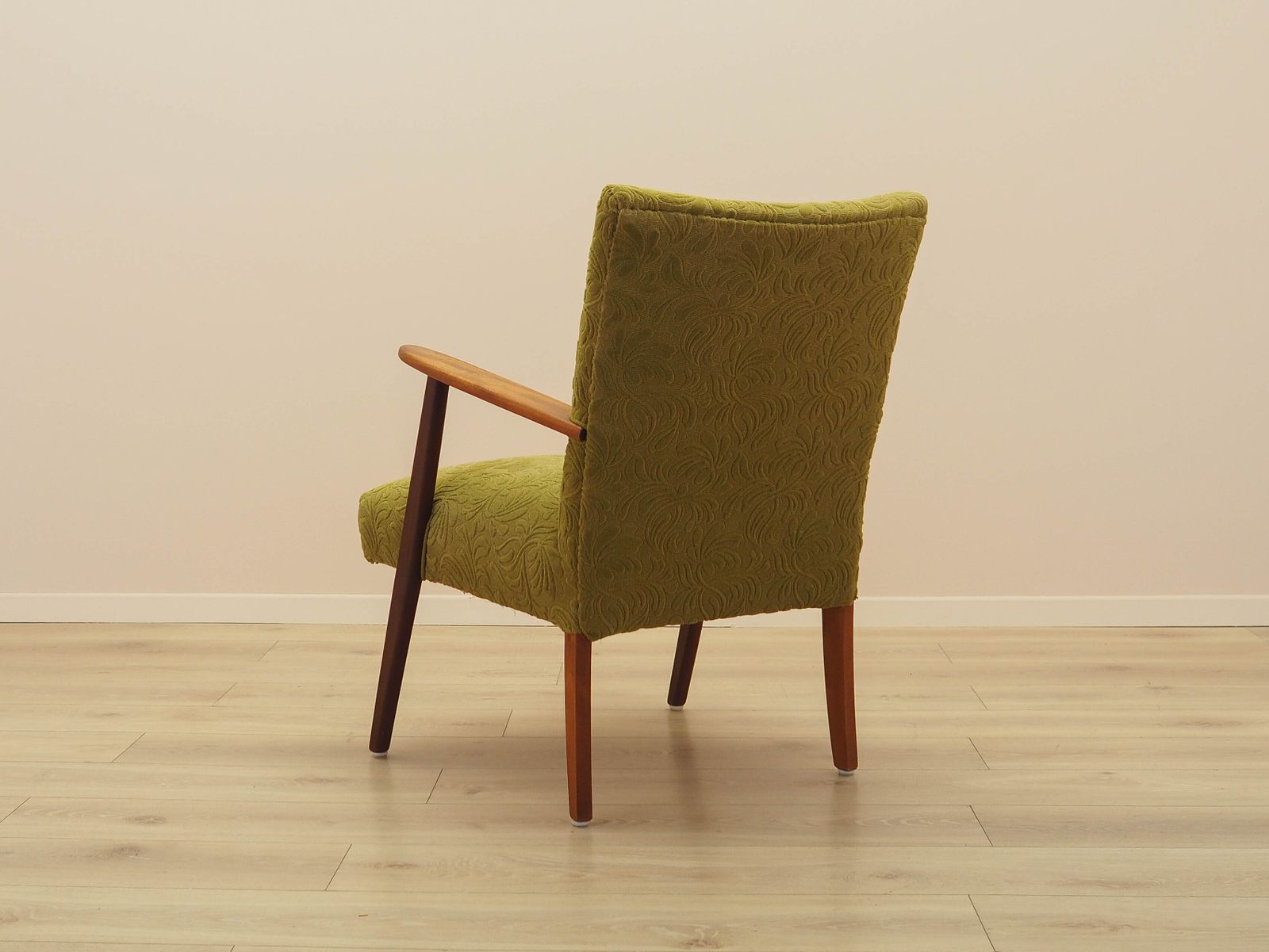 Groene fauteuil, Deens design, jaren 1960, gemaakt in Denemarken photo 739.0